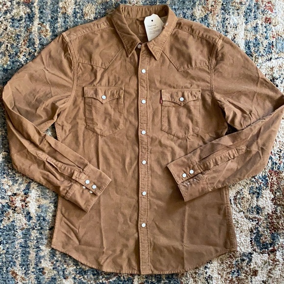 Levis Corduroy Barstow Western Shirt 